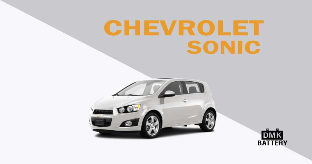 แบตเตอรี่รถยนต์ เชฟโรเลต โซนิค (Chevrolet Sonic)